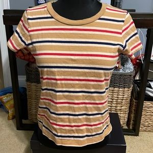 GOLDEN BY TNA striped cotton tee